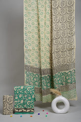 Exclusive Hand Block Cotton Suit With Cotton Dupatta